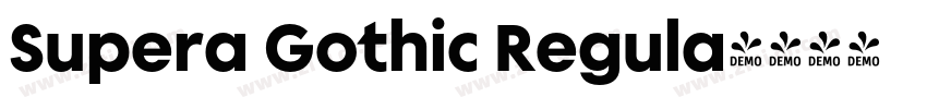 Supera Gothic Regula字体转换